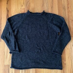 New Mexicali Blues Classic Unisex Alpaca Wool Roll-neck Sweater Dark Gray Sz L